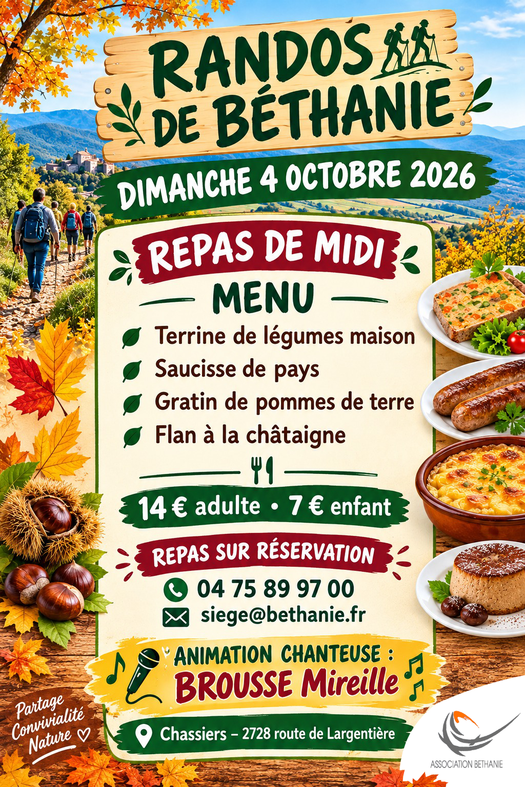 Menu plateaux-repas Randos 2026 Menu plateaux-repas Randos 2026
