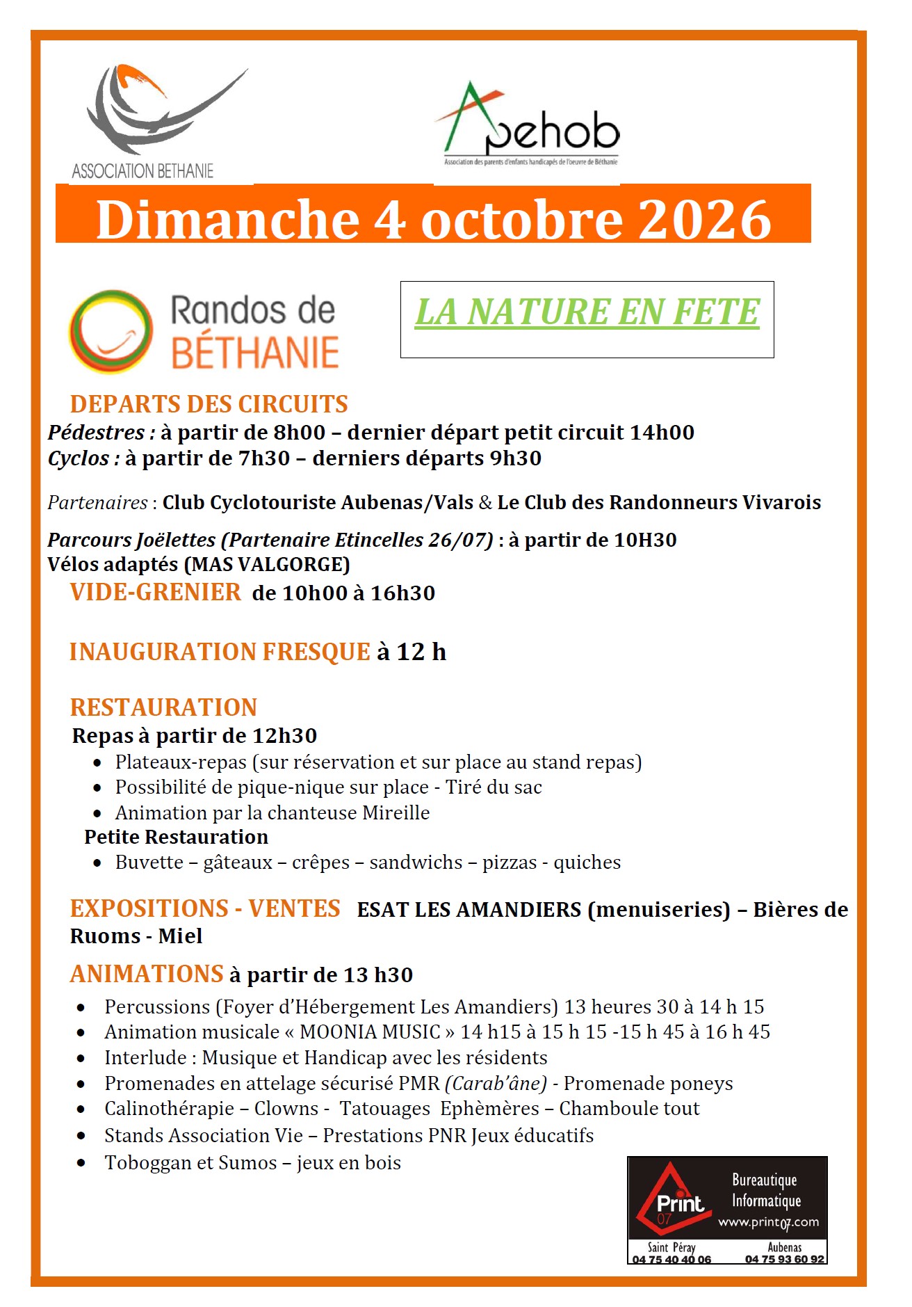 Progamme Randos 2026 Progamme Randos 2026